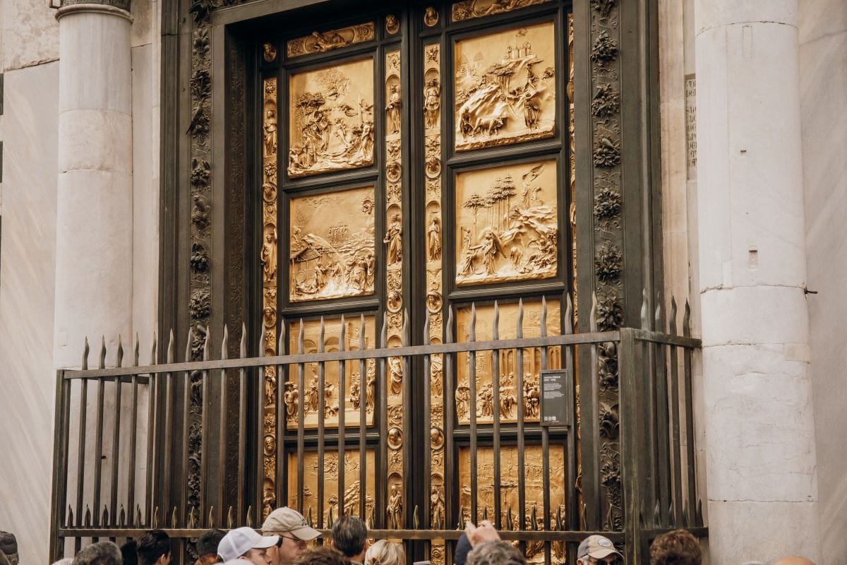 The Gates of Paradise on the Duomo is just one example of the amazing artwork in Florence.