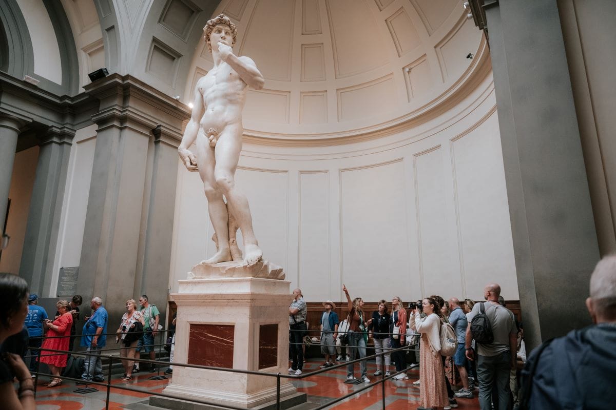 Perhaps what everyone looking for artwork in Florence comes to see, David, at the Duomo.