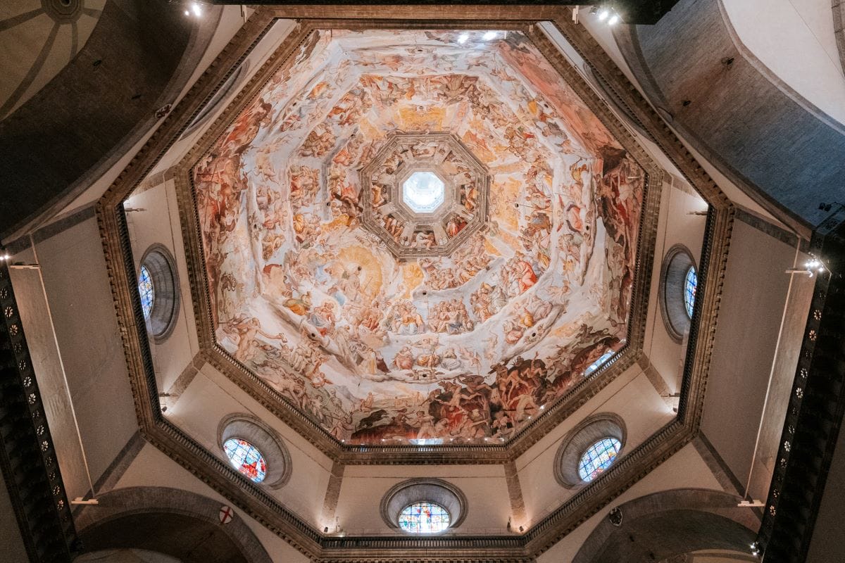 The interior of Florence's Duomo can be seen while on a walking tour of the Duomo.