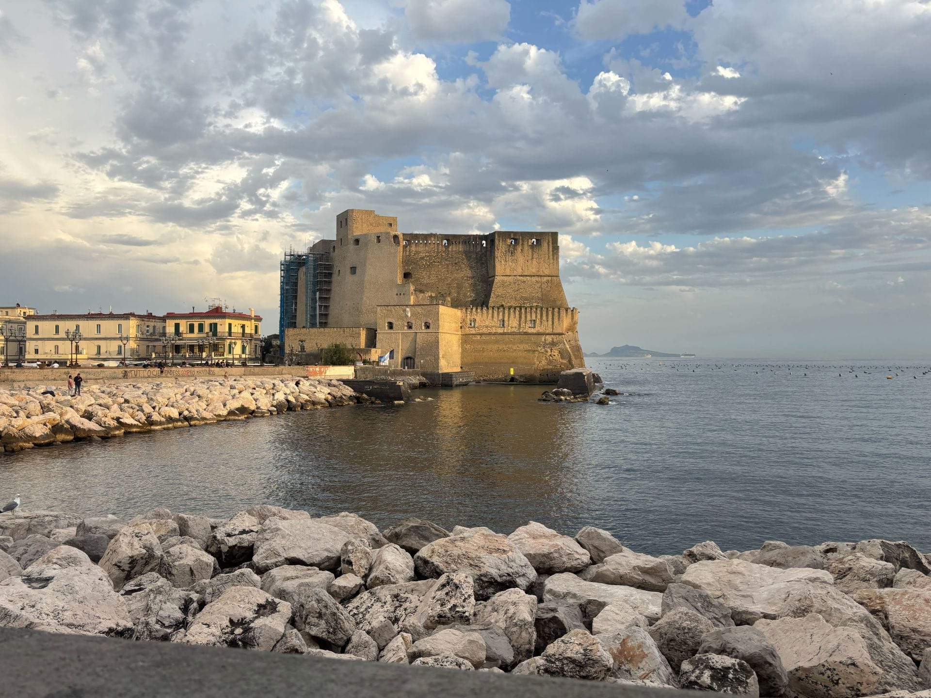 A castle on the coast, in Naples
